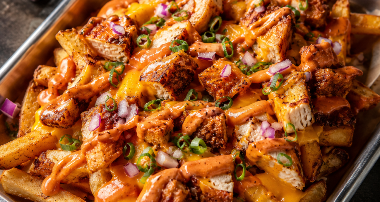 LOADED FRIES MET CRISPY CHICKEN EN SECRET SAUCE 001.