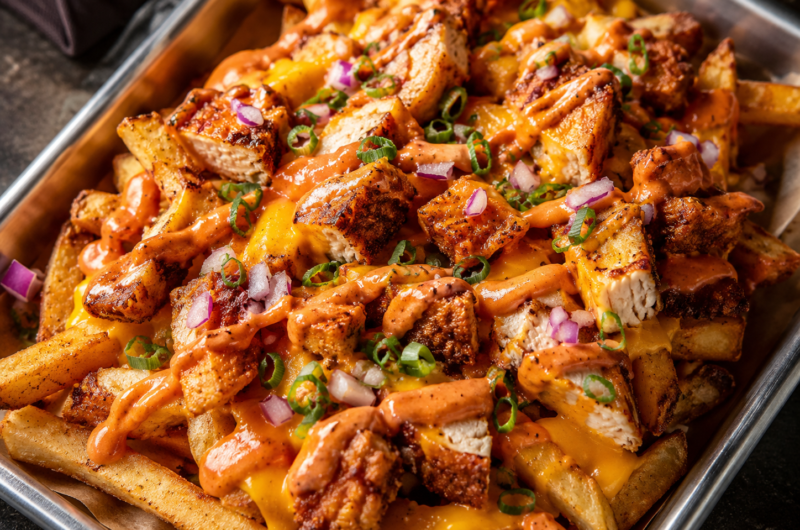 LOADED FRIES MET CRISPY CHICKEN EN SECRET SAUCE 001.